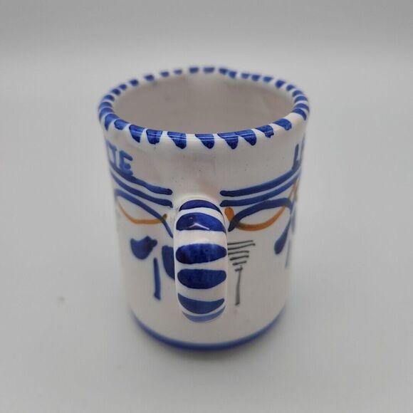 La Gaviota Restaurante Pottery Creamer Mini Pitcher Hand Painted Restaurant Ware - Picture 4 of 12